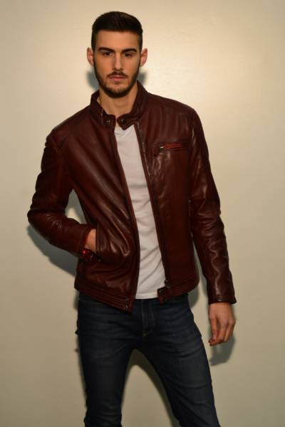 blouson cuir homme